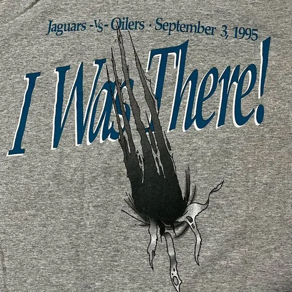 Jacksonville Jaguars Original Vintage 1995 Inaugural Game T Shirt XXL